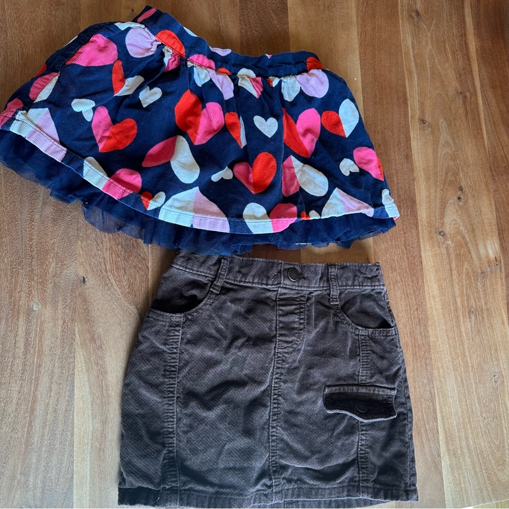 Lot of 2 Corduroy Skirts